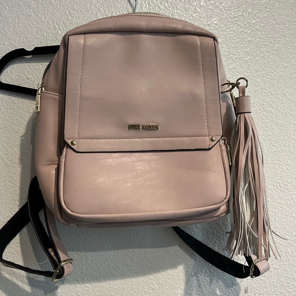 Steve Madden Blush‎ Pink Backpack Faux leather